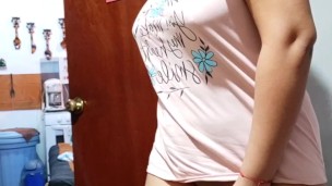 I was cleaning the room and I fucked my pussy. My stepfather was next door watching tv lol