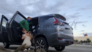 Risky Sex in Parking Lot – pinay Viral 2022 Kakaba Kantotan sa labas Ng mall  -sa puwet tinira